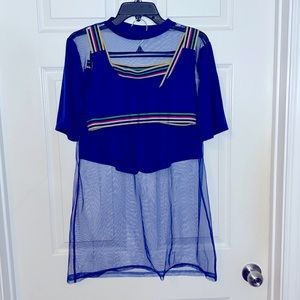 Royal Blue 3pc shorts set